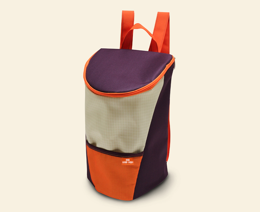 Mochila térmica personalizada com bolso frontal