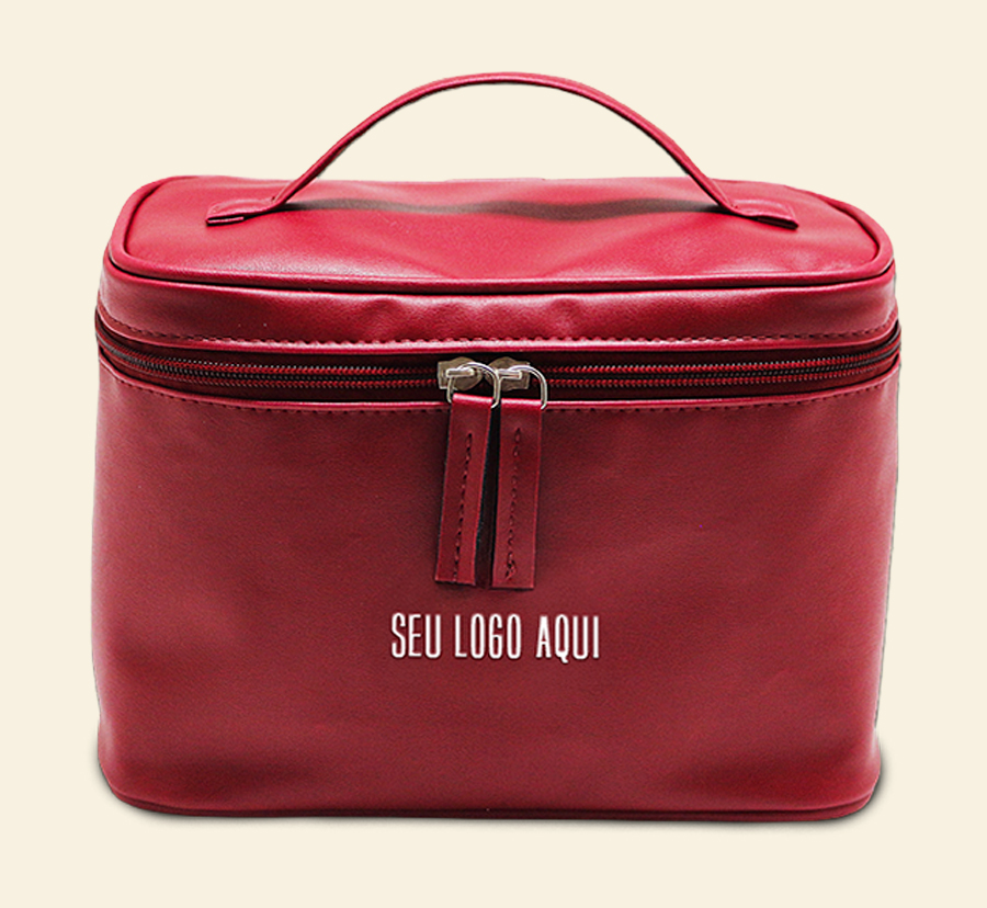 Nécessaire vermelha com alça