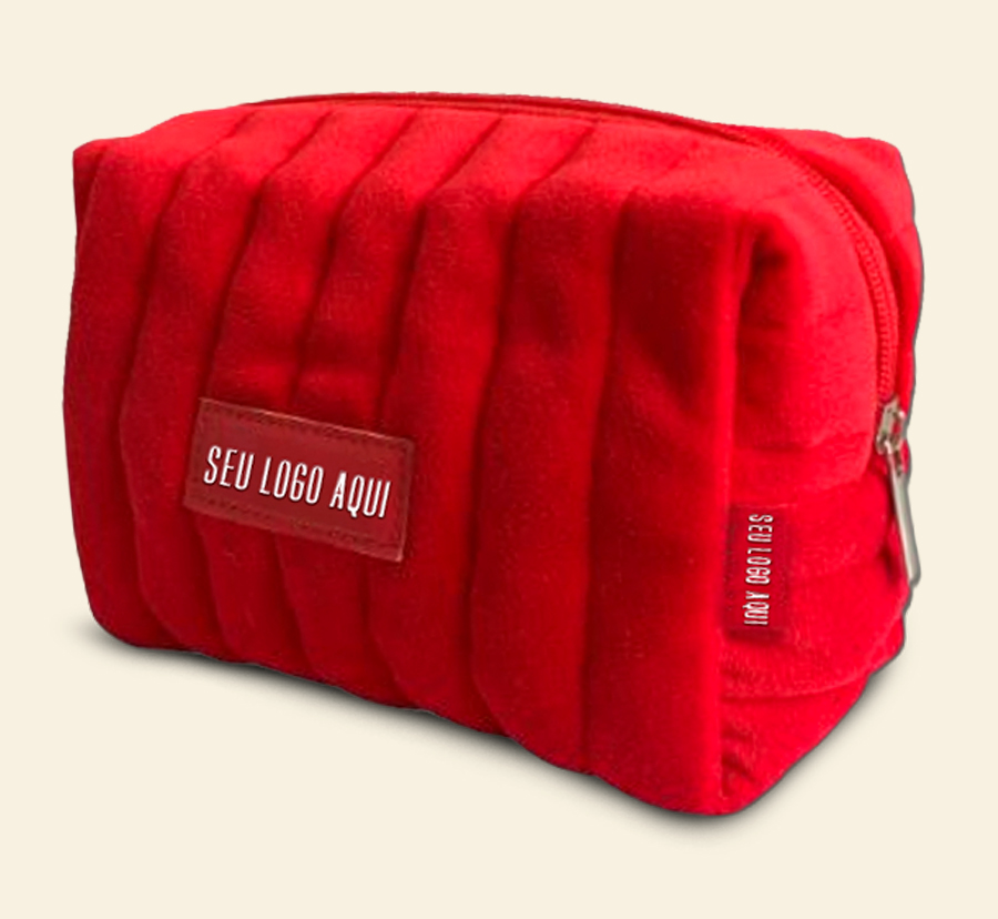 Nécessaire vermelha matelassada