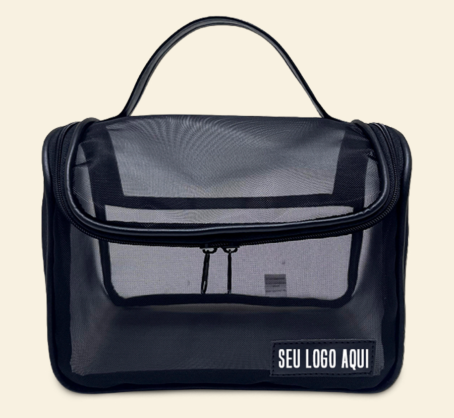 Nécessaire preta com visor